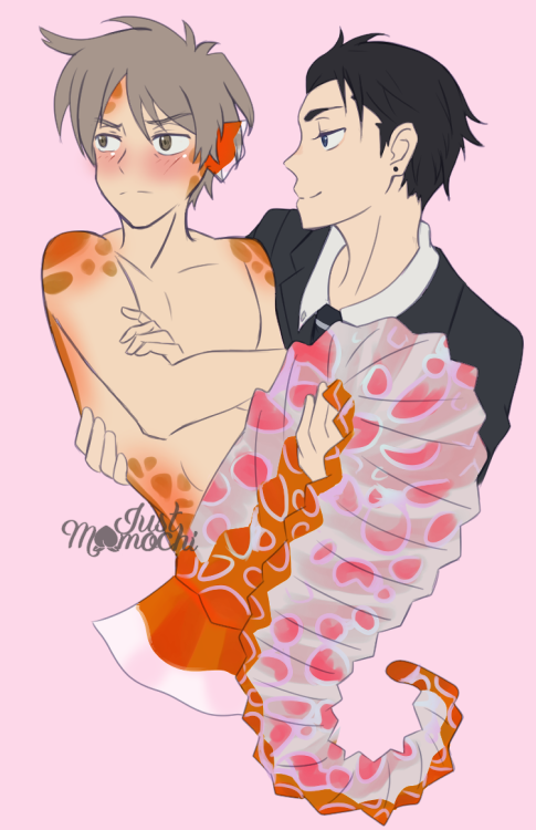 Mer! Haru AU  Made him based off the Japanese pygmy seahorse.I’ve had an AU idea where Haru fi