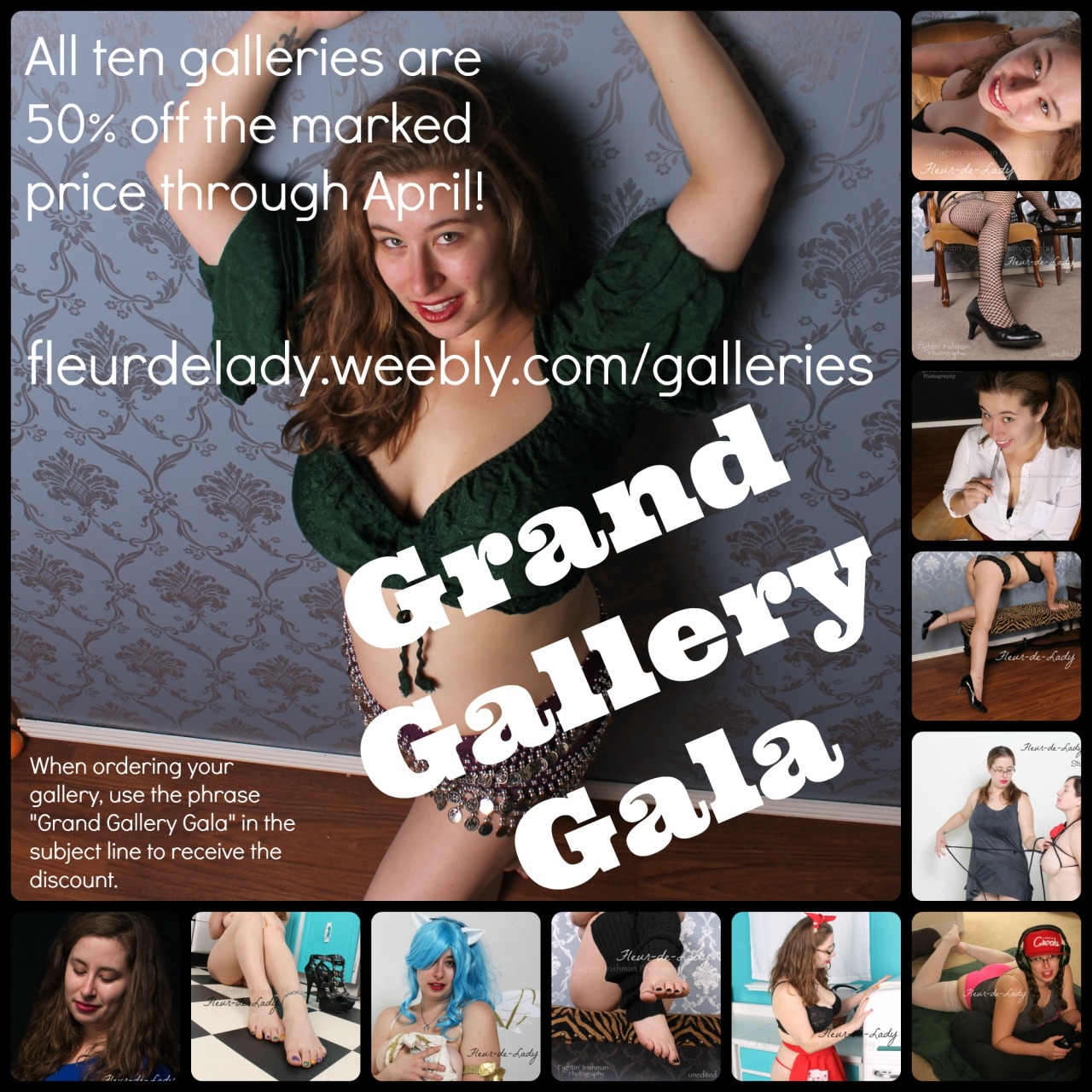 Only 4 days left to get my galleries at half price! See all 10 here: http://fleurdelady.weebly.com/galleries.html