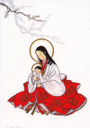 haikara-nippon:日本的なマリア像Japanese-style depictions of the Virgin Mary東京カルメル会Carmelite Order of Tokyo