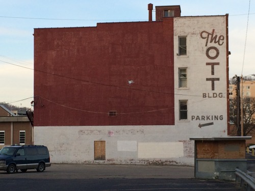 Two Views of the Abandoned Ott Building, Downtown Charleston, West Virginia, 2014.