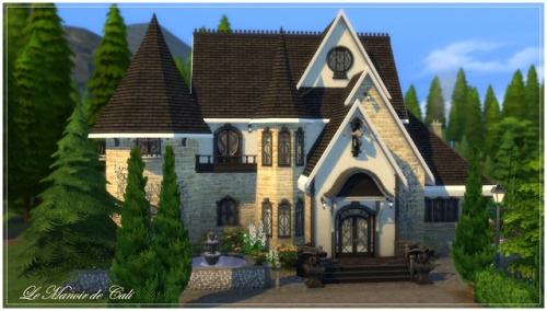 Le Manoir de CaliWitch home No CC, playtested and fully furnished; bb.moveobjects must be activated 