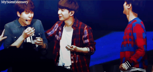 mysilentmemory:Kyuhyun Losing His Sh*t when Eating a pouch of Lemon Slices…Meanwhile YeChul