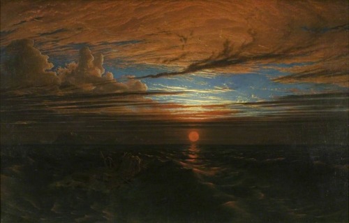 centuriespast:Sunset at Sea after a StormFrancis Danby (1793–1861)Bristol Museum & Art Gallery