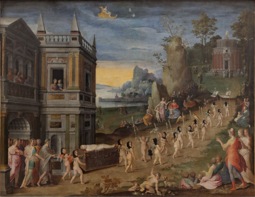 koredzas:Attributed to Henri Lerambert, Workshop of Antoine Caron - The Funeral Procession of Love. 