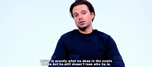 sebastiansource:“Bucky is not Captain America.”Sebastian Stan about Bucky being Captain America