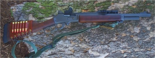 collective-solace:  Some glorious 45-70 gvt. for your viewing pleasure. This amount of rail on a lever action is permissible, anything more is just not okay. Not very fond of the new tacticool variants. 