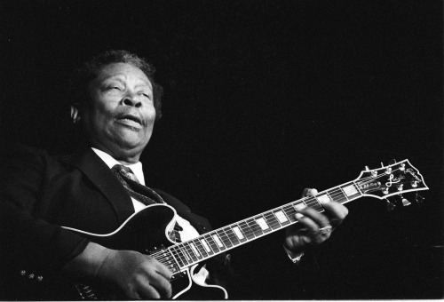 lightningboy69:  musician-photos:  B.B. King (photo by Roland Godefroy)  Music lost a legend today..  How blue can you get…