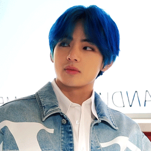 Taehyung X Blue Hair For @jkvjimin[ Cr: 0613data, Namuspromised ]