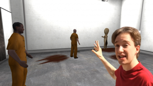 I Am Here In Foundation Site-01 Inside Of SCP-173's Containment Chamber