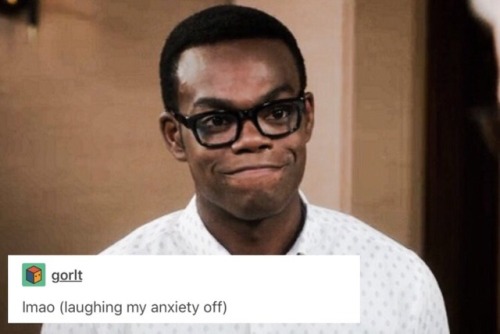 schursitcoms:Pray for our mans Chidi and Jason. Nothing’s wrong with them, it’s just that one’s a to