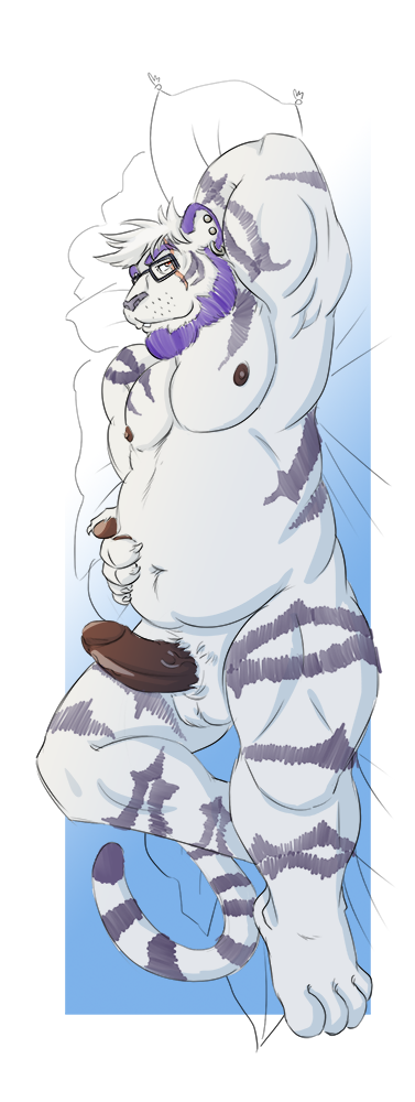 rawrrarr:  Jarek RecliningElsydeonKuragari’s new tiger oc, Jarek! 