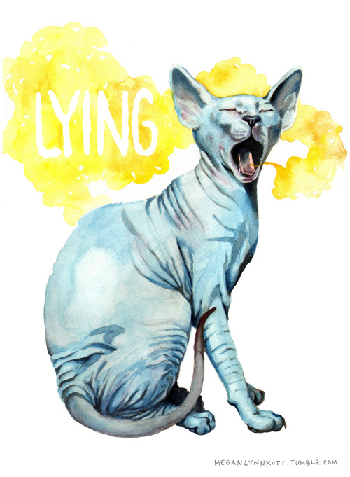 meganlynnkott:Fan art I made inspired by Lying Cat, a character from Brian K. Vaughn & Fiona Sta