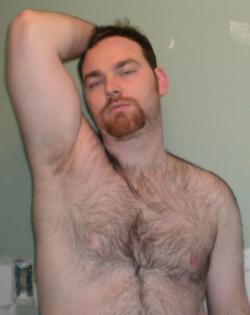 armpitluvrs:  Fuzzy Stud - Red Goatee 