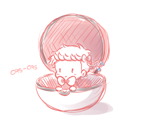 bowdowntobeef:  m-arci-a:‘I choose you Castiel’'Cas-cas!’  Awwww
