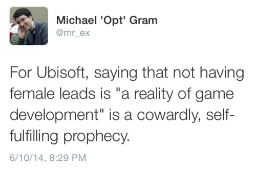 subaquaticartisan:  Some tweets calling Ubisoft out on their bullshit. 