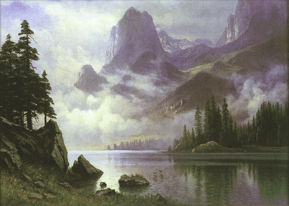 fire-above-ice-below:  Paintings by Albert Bierstadt used as covers of black/viking