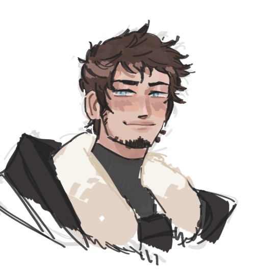[rifles around in my coat] [removes a drawing of ardbert and hands it to you] im sure this will suff