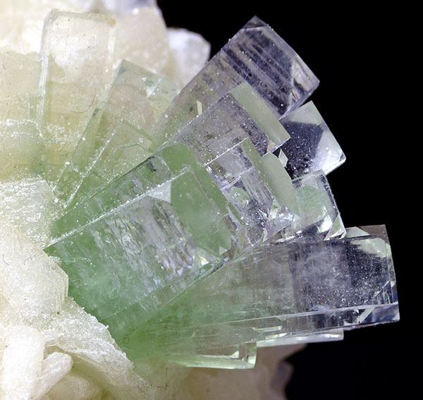 mineralists:  Apophylite(KF) on Stilbite from Rahuri, India