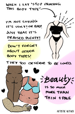 mirahxox:  amatol:  artisticauthor:  I’ve been seeing a lot of people on the internet complain that there isn’t any skinny positivity movement and that fat people are getting special treatment. Affirmative action helps bridge a gap between the privileged