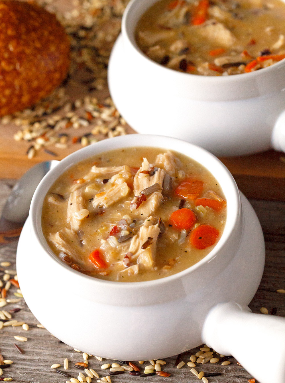 fattributes:  Chicken and Bacon Wild Rice Soup