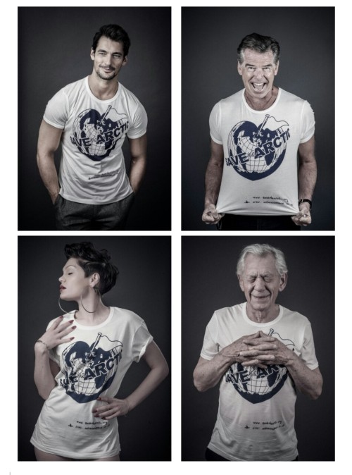 lolawashere:  Who wore it better? Tom Hiddleston and a whole bunch of UK stars wearing  the ‘Save the Arctic’ T-shirt and looking hot/cute/funny/scary/interesting