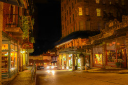 jerrydean60:  Eureka Springs Arkansas at night. 