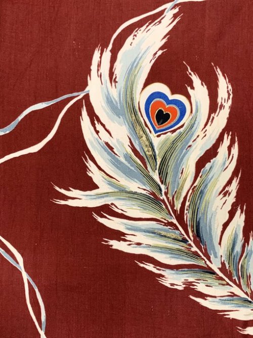 Peacock themed kimono outfit (that antique haori is glorious and beautifully enhances the cream tone