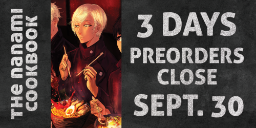 There are only 3 more days left to snag your copy of The Nanami Cookbook: Chop It Like It’s Ho