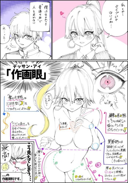 futureisfailed:  (吉村拓也さんのツイート: “「女の子と目を合わせられない お絵かき男子」の日常【その②】… ”から) 