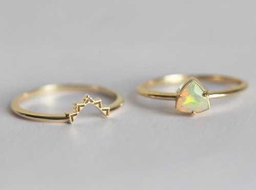 sosuperawesome:Rings and necklaces by MinimalVS on Etsy15% OFF on all items from 27 - 30 November ‘1