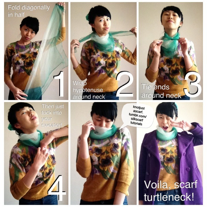 Tutorial: 2 Ways to Tie Nanette's Twilly as a Neck Scarf 