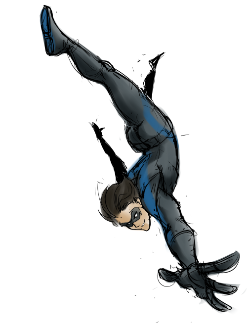 the-stray-liger: Potato Nightwing IDK if I’m gonna finish this one or not