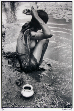 firsttimeuser:  Jyoti Bhatt.  A woman bathing,