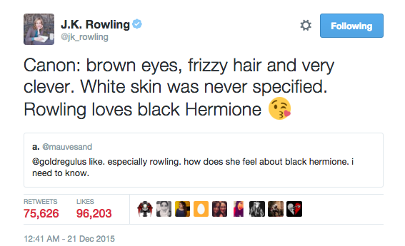 buzzfeeduk:  Emma Watson Has Finally Responded To Noma Dumezweni Being Cast As Hermione