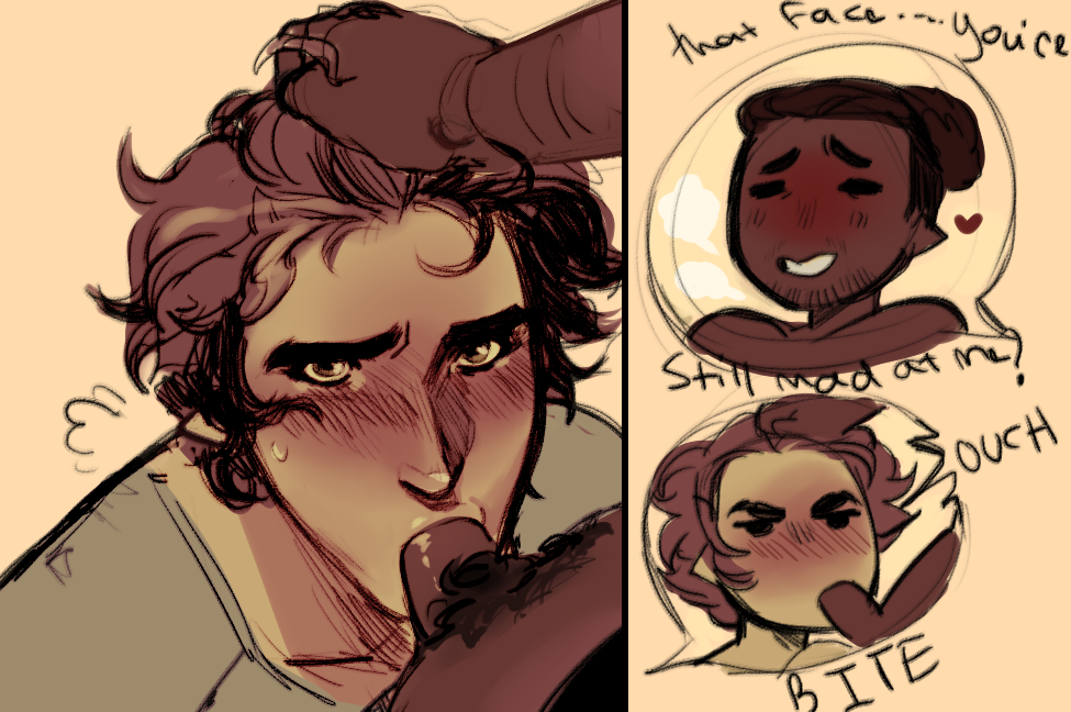 maunderfiend:  when u wanna give the BF head but ur still kind of mad at him for