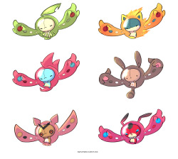 myiudraws:  Reuniclus Variations Gen2(1) I’ll be posting these the same way I did with the gen.1 series in sheets of 6. The final post will have them all together in one image. I love knowing which you like the most (:Instagram
