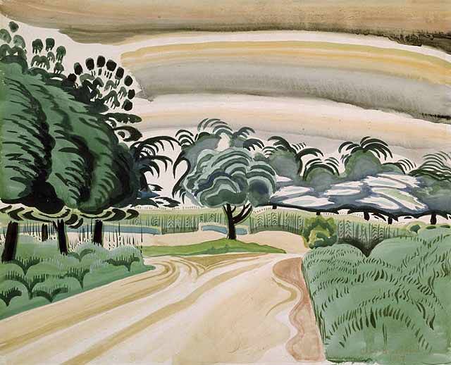 Charles Burchfield Road and Sky 1917
