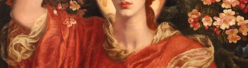 etpuraamor: A Vision of Fiammetta 1878  Dante Gabriel Rossetti (details)