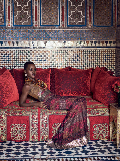 fuckyeahdarkgirls: Lupita looks amazing on the July issue of Vogue It’s pretty much been the b