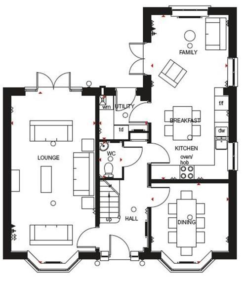 simplplan:   Stratford by Barratt Homes  House Type: DetachedBedrooms: 5Bathrooms:2En Suites: 2