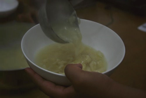 It was a 닭 칼국수 kind of night.