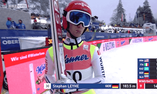 k-raftboeck: Oberstdorf Ski Flying Championship 2018Stephan being a lil cutie after his jump
