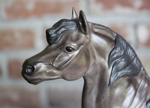 Super excited to get to customize a Hartland Regal Arabian! This one is a dark steel gray just start