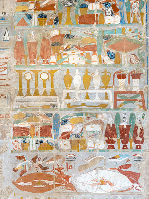 awesomepharoah:  Reliefs in the Temple of Queen Hatshepsut, Deir el-Bahari, Egypt * 