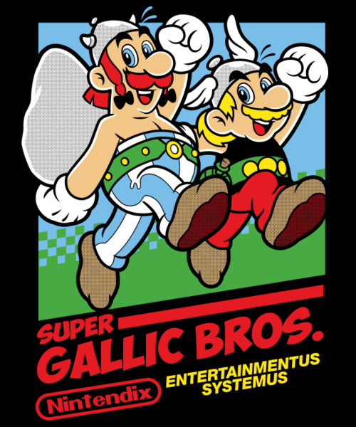 qwertee:Just 12 hours remain to get today’s Last Chance Tee: “Super Gallic Bros” on Qwertee: https:/