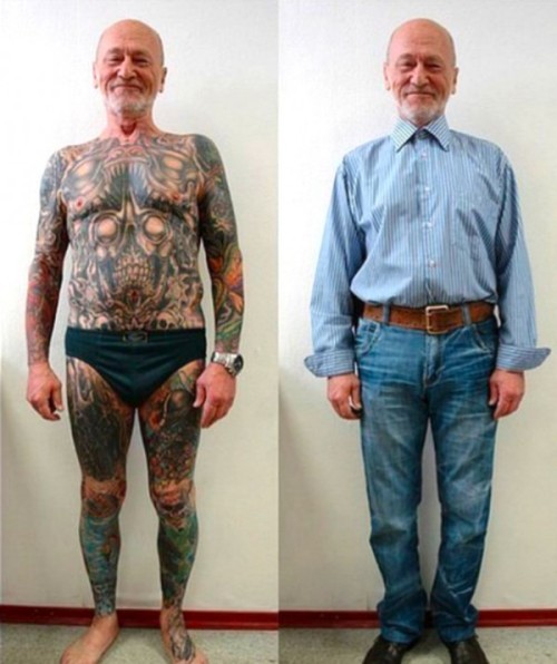 maybe-i-love-you-too-much:  sordilezas: “What about when you get old?”Tattooed Seniors answer the question.   Omg I love these people ♥