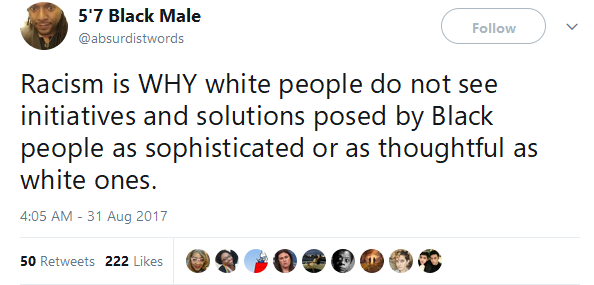 black-to-the-bones: Racism is the reason. 