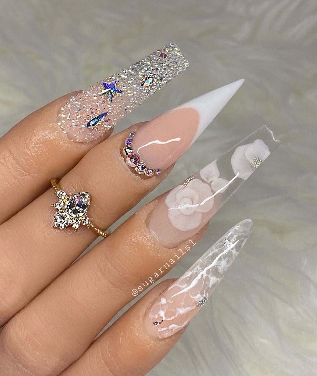 Fofosbeauty 24PCS Fake Press on Nails Coffin Long Fake Nails for Girls  Women, Coffin Pop Art Green with Stones - Walmart.com
