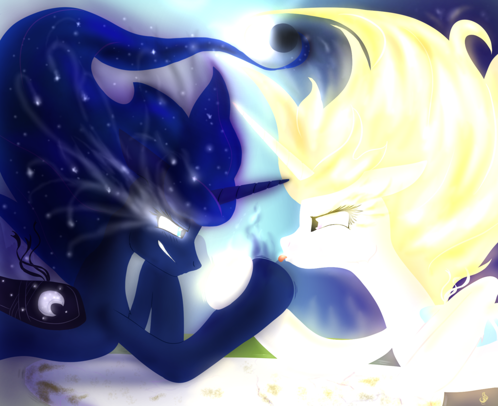 fuckyeahprincessluna:  May The Best Sister Win! by 1110Soulite