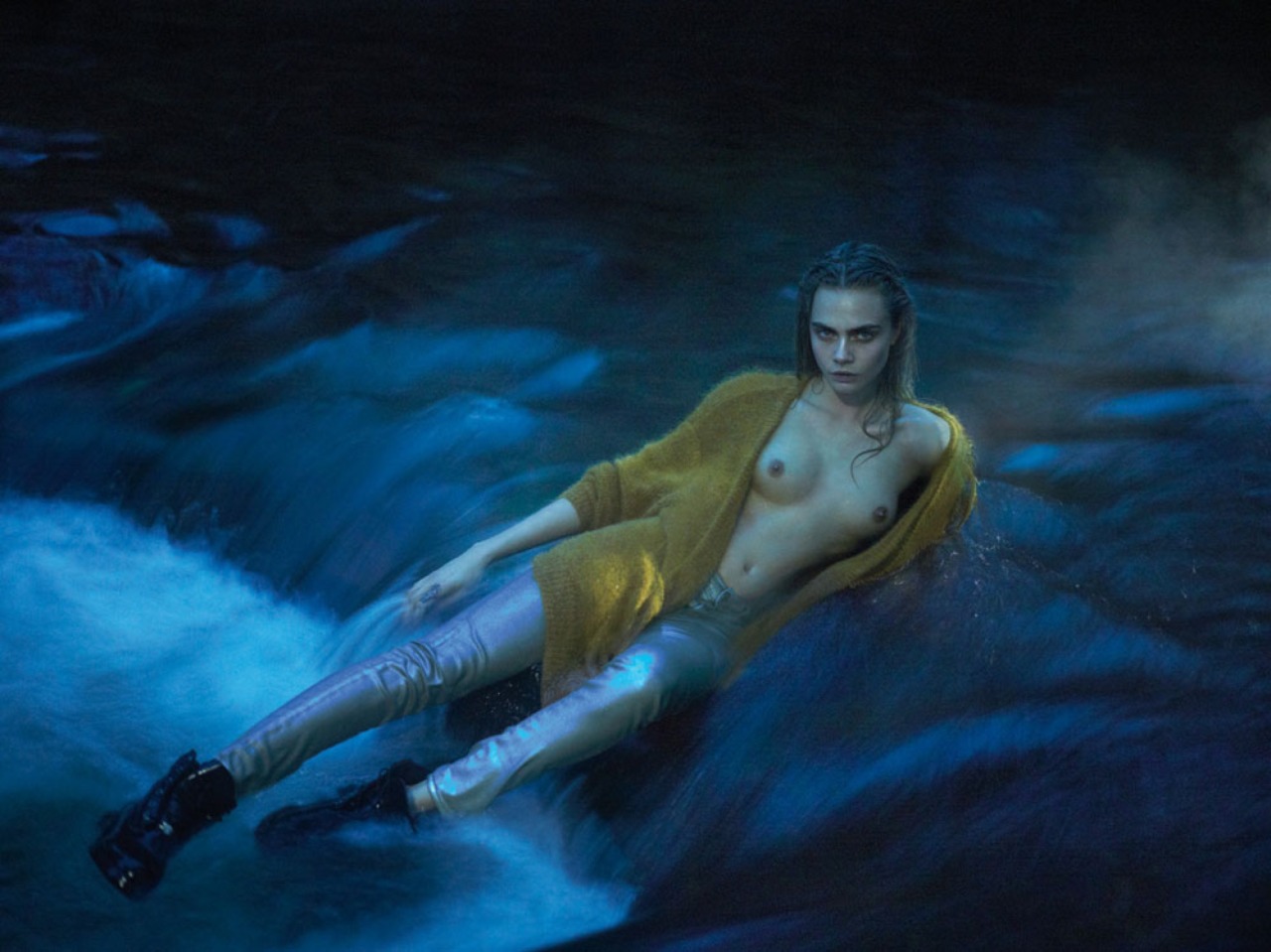 celebgoodies:  hobosnottygras:  hot-celeb-posts:  Cara Delevinge  👹  http://celebgoodies.tumblr.com